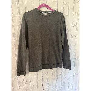SMASH men’s Gray waffle knit Long Sleeve top